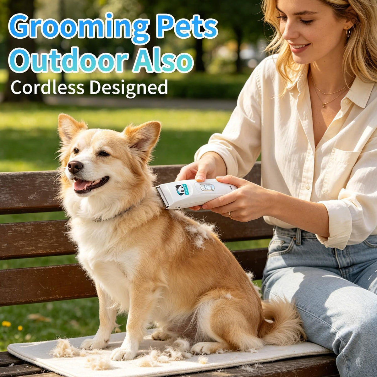 Low noise dog grooming trimmer blade detail