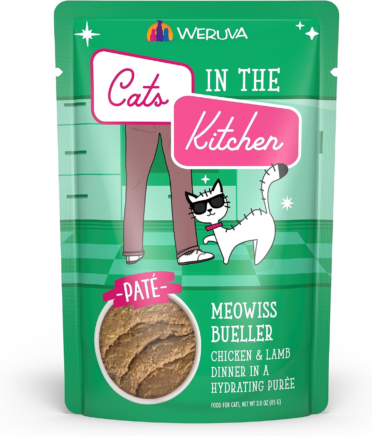 Weruva Cats in The Kitchen Slide N' Serve The Brat Pack Variety Cat Food Pouches 3 Ounce (Pack of 12) - Image 15