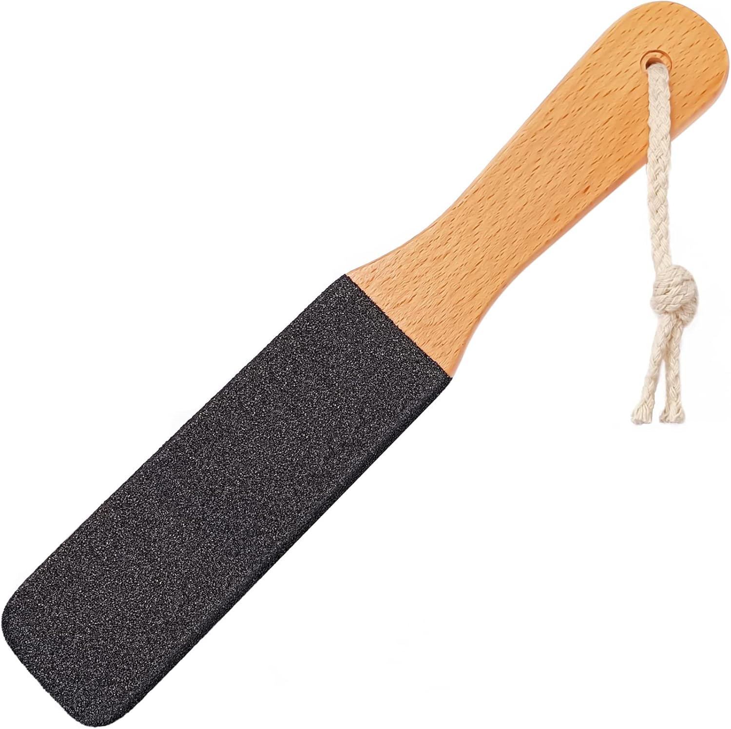 Topmeet foot file and rasp with beechwood handle front view