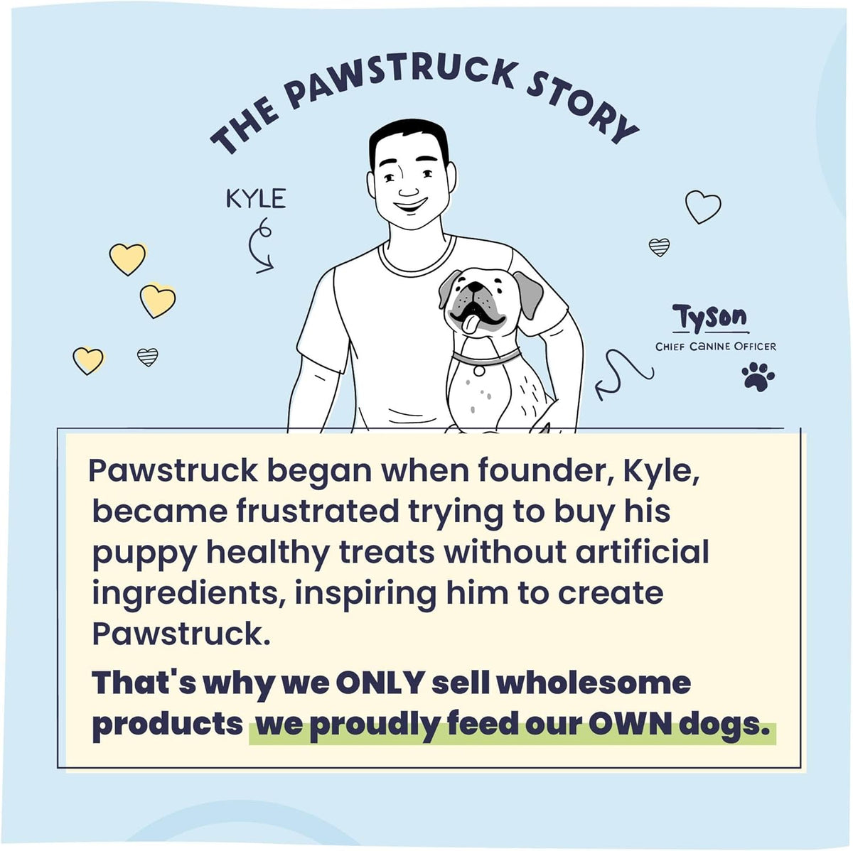 Large dog chewing on a Pawstruck femur bone treat