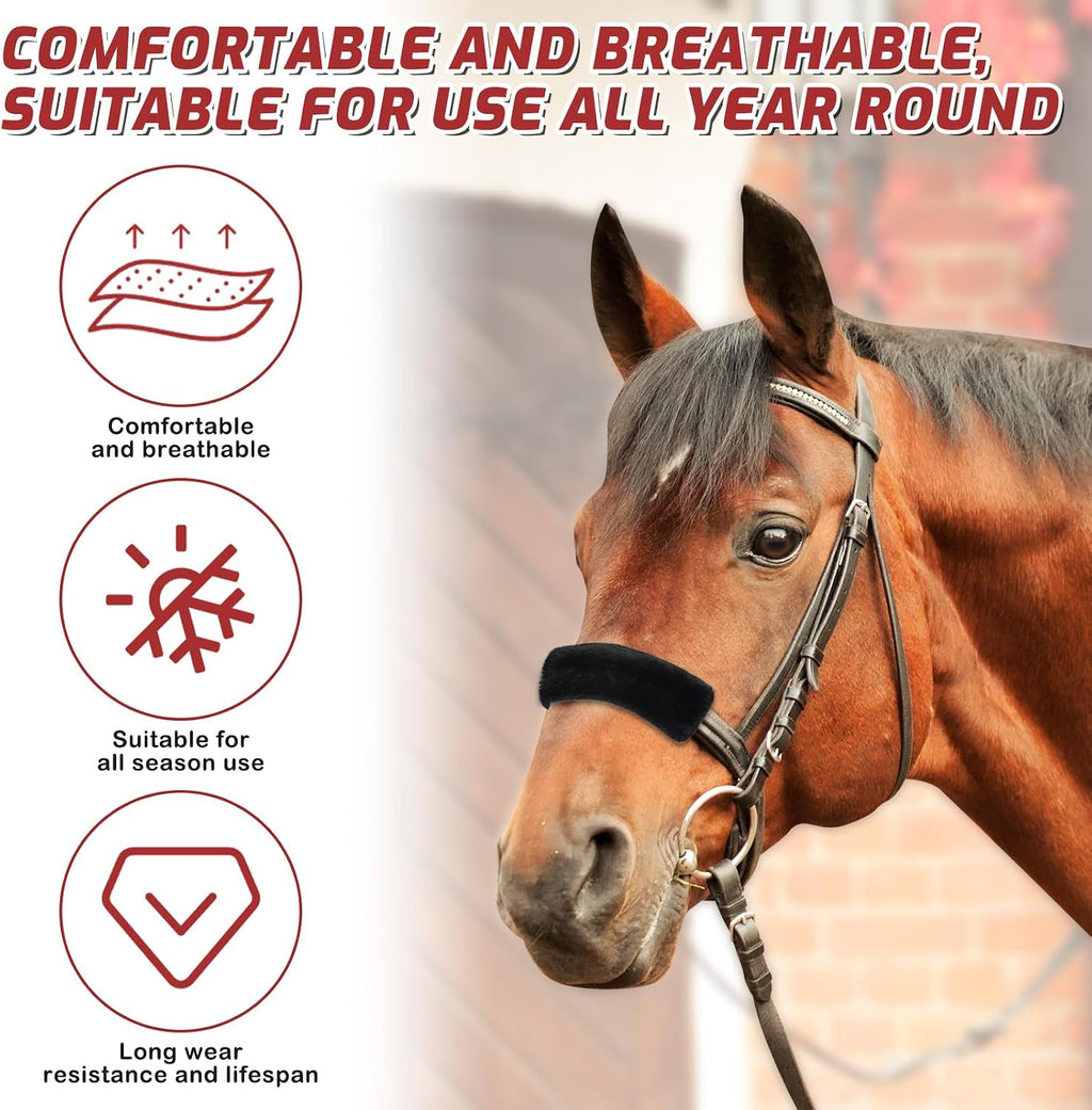 Soft padded training buffer accessories for sensitive horses and ponies.