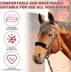 Soft padded training buffer accessories for sensitive horses and ponies.
