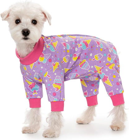 Dog Surgery Recovery Suit for Small Dogs, 4-Legged Dog Onesie After Surgery with Back Snaps, Breathable Cotton Spay and Neuter Bodysuit for Female and Male Dogs - Image 13