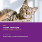 NaturVet wheat-free cat soft chews container in hand