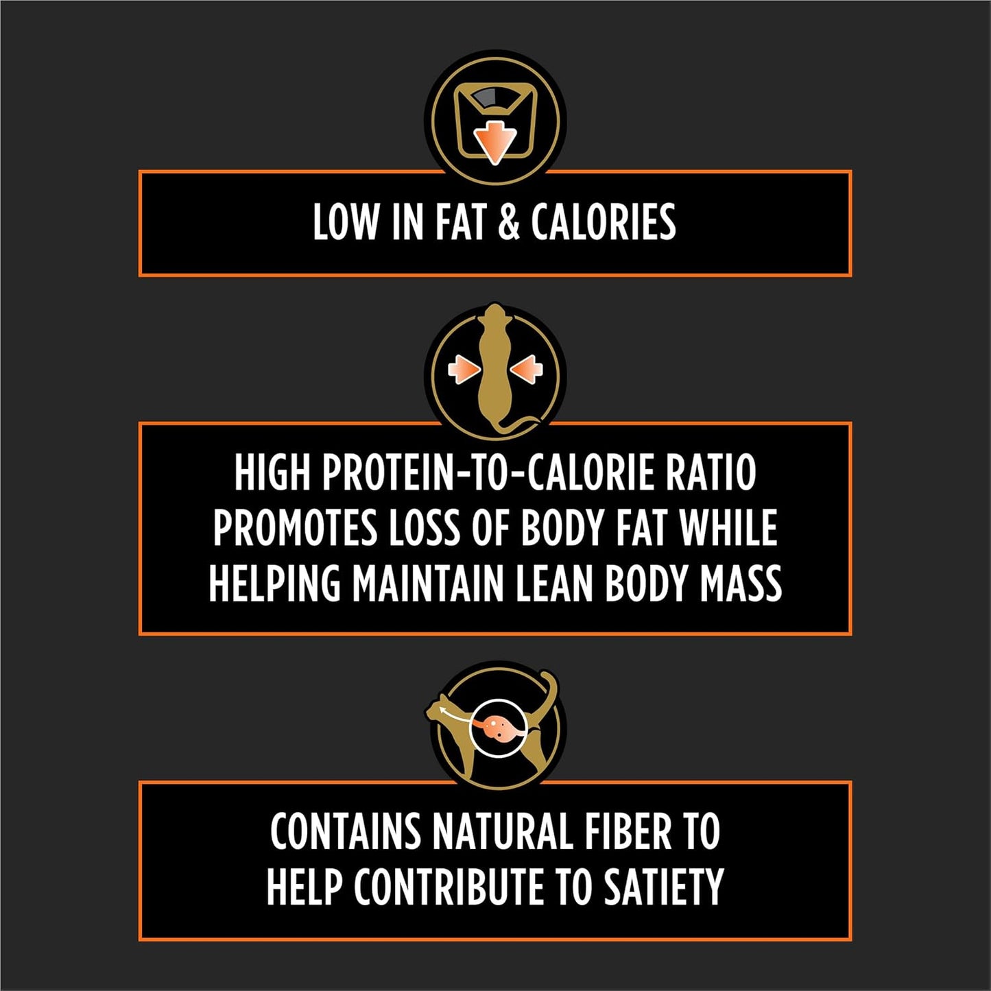Purina Pro Plan OM Overweight Management Turkey chunky formula showing veterinary diet specifications