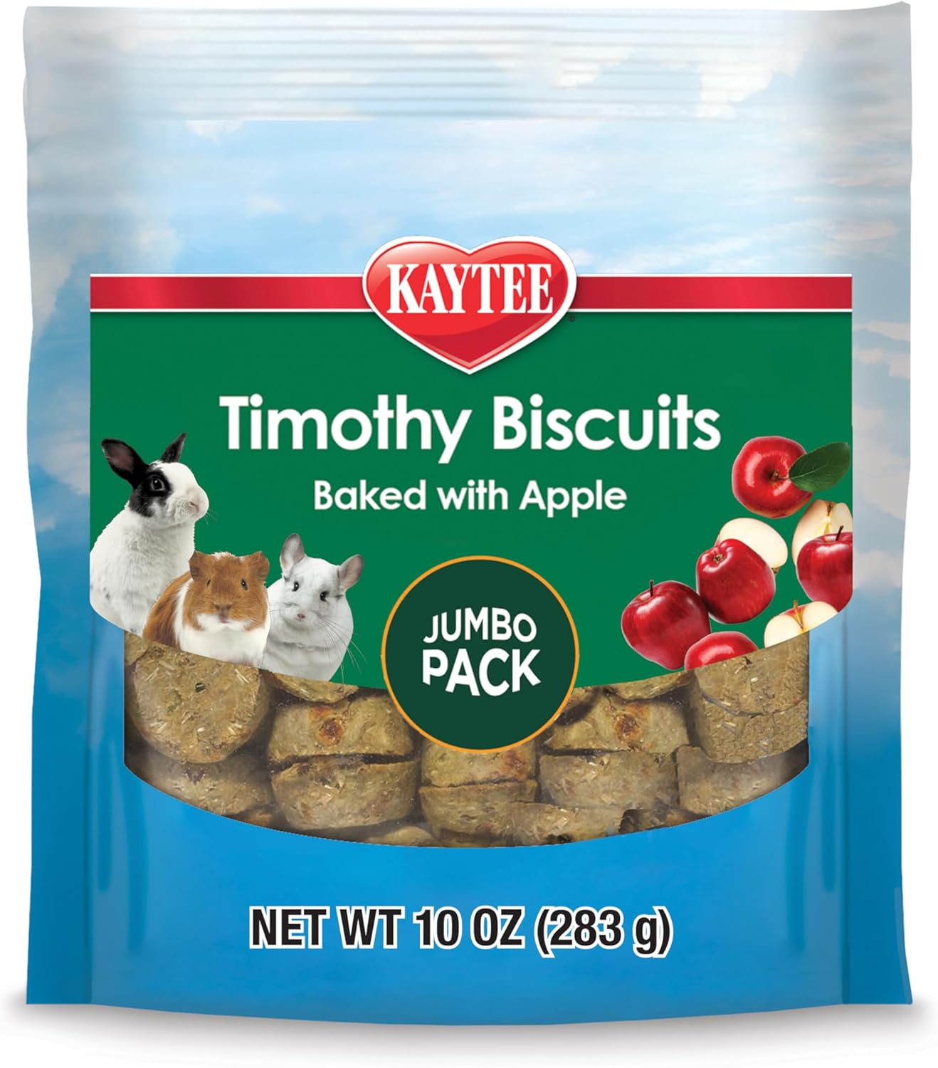 Kaytee Timothy Biscuits Baked Treat for Pet Guinea Pigs, Rabbits & Other Small Animals, Apple, 4 oz - Image 9