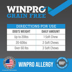 Authentic USA imported WINPRO dog skin and coat health soft chews for all breeds