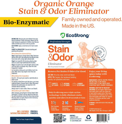Orange Odor Eliminator | Pet Odor Deodorizer for Strong Odor | Enzyme Stain Cleaner for Cats, Dogs, and Pets | Great for Carpets, Furniture, Dog Kennels, and More (32 Fl Oz) - Image 9
