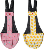 BestParts 2pcs Adjustable Diaper Waterproof Reusable Diapers, Cloth Diaper Wearable Poultry for Farm Pet Goose, Duck, Chicken, Button Adjustable Version (Pink + Yellow, M(1.65-3.31pounds), 1, Count) - Image 14