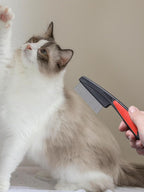 Stainless steel fine tooth tick removal comb for puppies and kittens