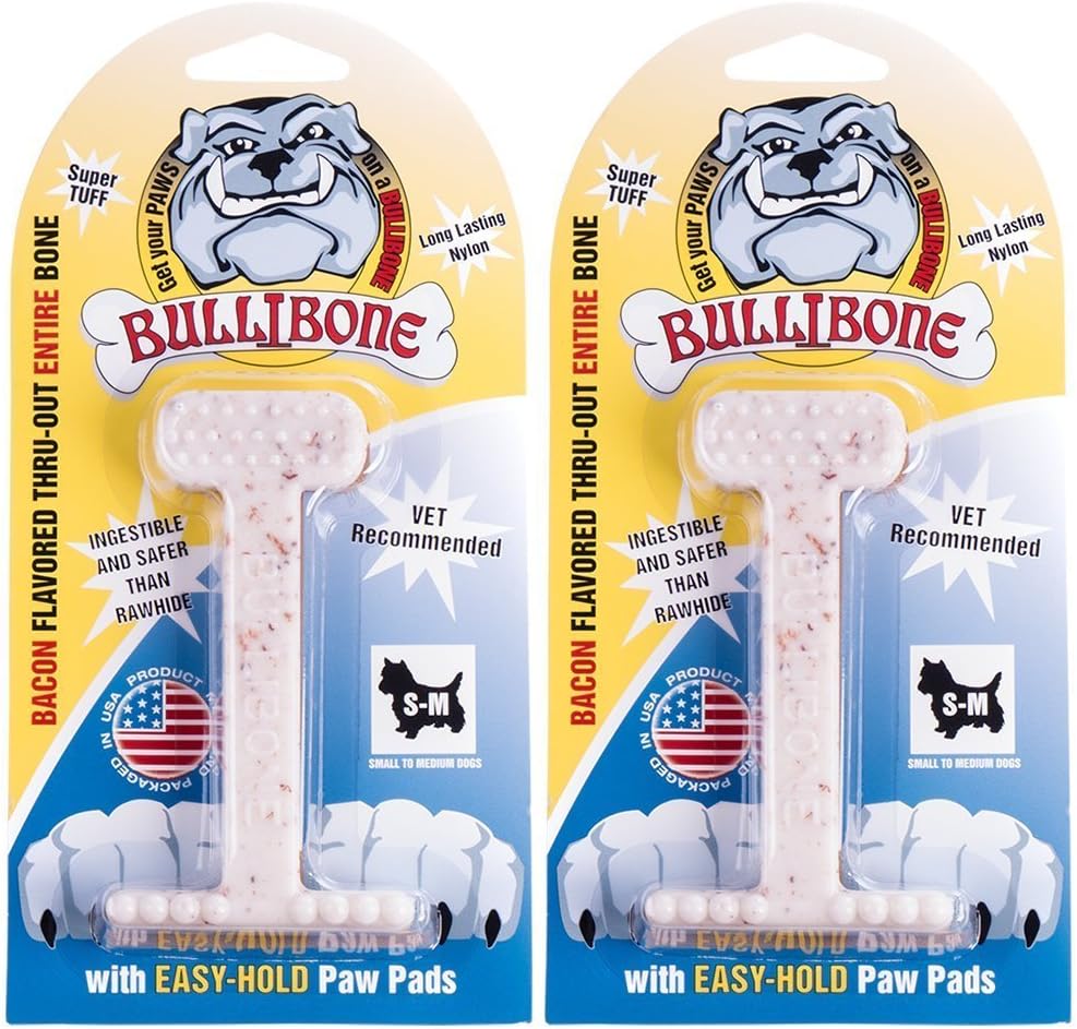 Bullibone Nylon Dog Chew Toy for Aggressive Chewers - Dental Hygiene Bone with Peanut Butter Flavor, Durable Tough Chew Toys for Small Dogs, Indestructible Dog Bone - Single - Image 11