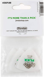 Premium imported Jim Dunlop guitar plectrums displayed in original packaging.