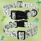 Small dog collar with adjustable buckle