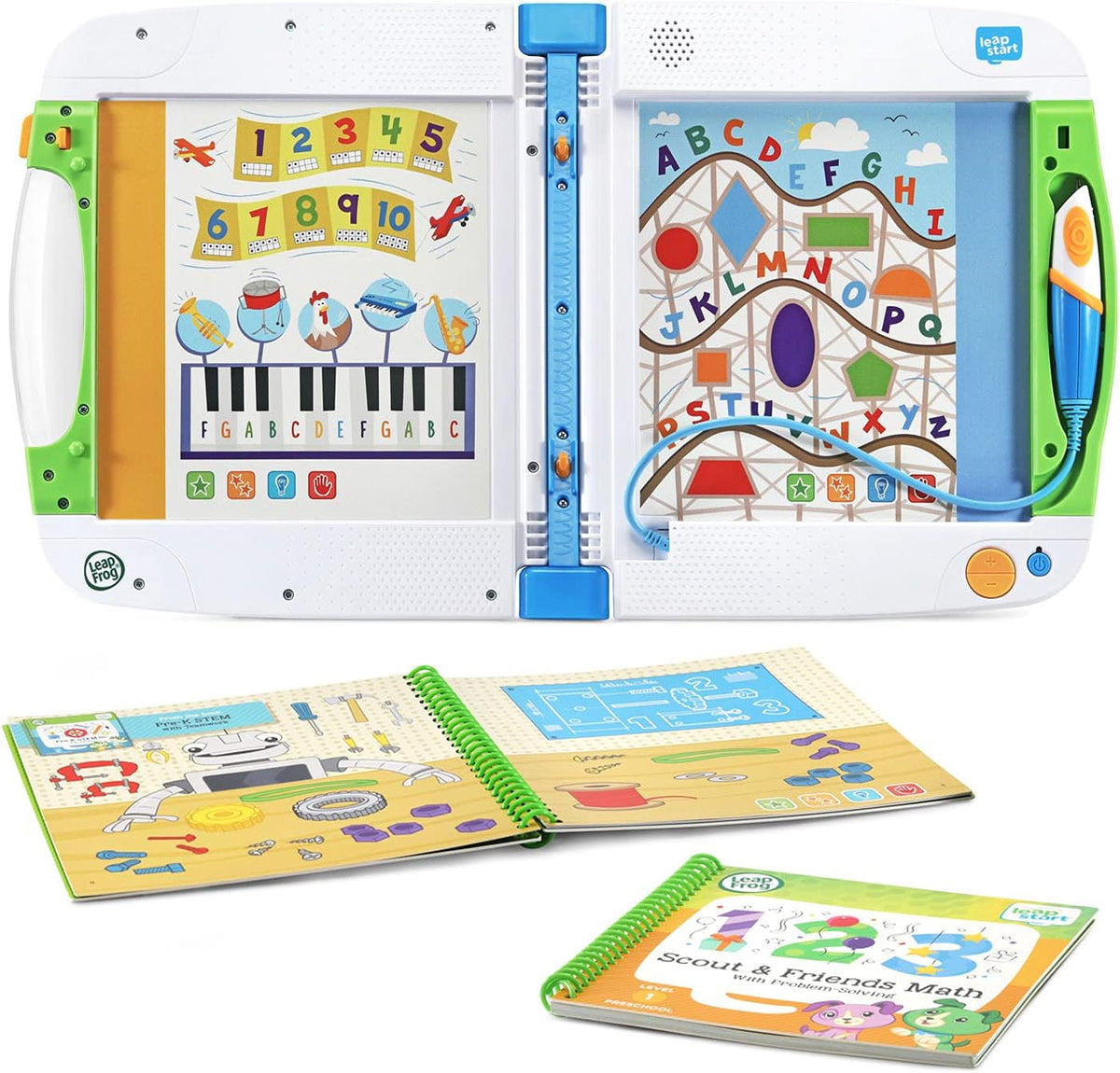 LeapFrog LeapStart Learning Success Bundle front view of open green system