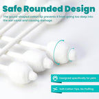 Demonstration of safe ear cleaning for dogs with MEDUWEDU swabs