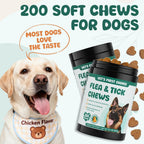 LHQR authentic USA imported non toxic pet flea defense soft treats