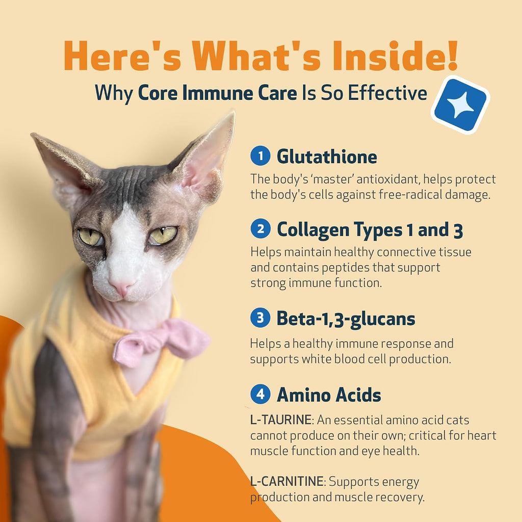 Pet Wellbeing Core Immune Care daily antioxidant for cats