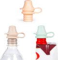 Kiddikap Original water bottle topper 3 pack pastel front view
