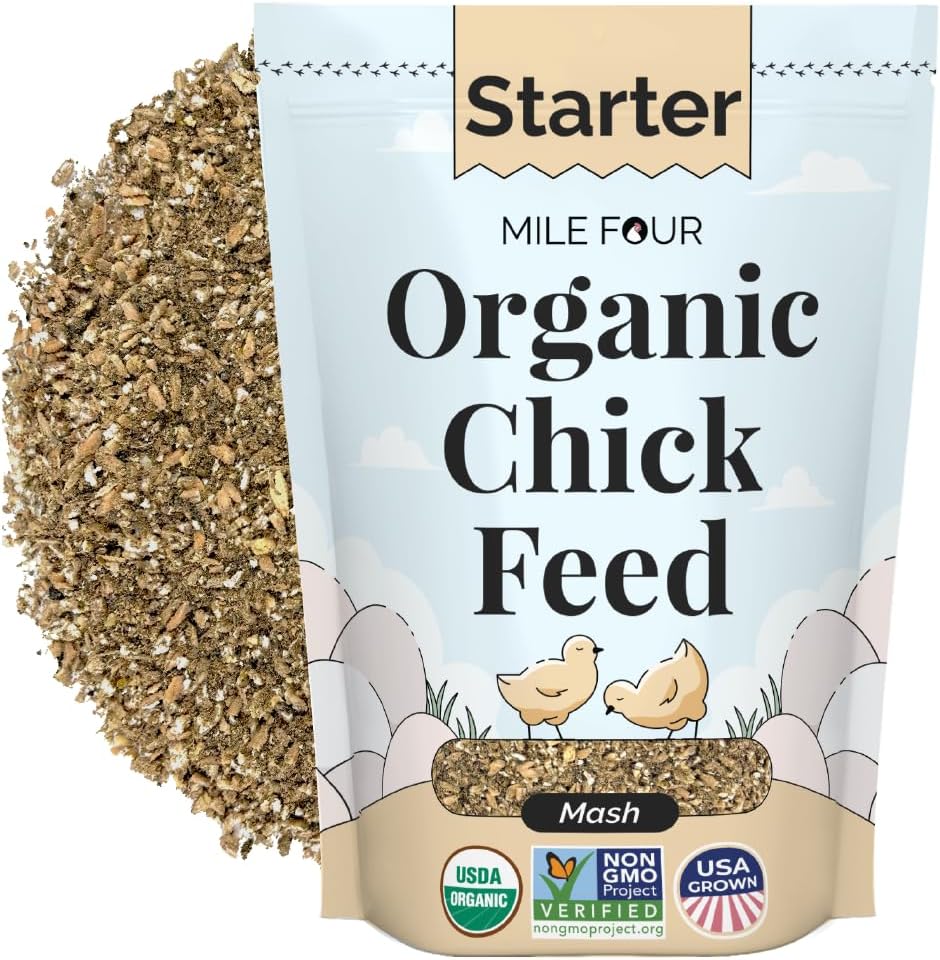 Mile Four Organic Starter Chick Mash 2 pound bag front view