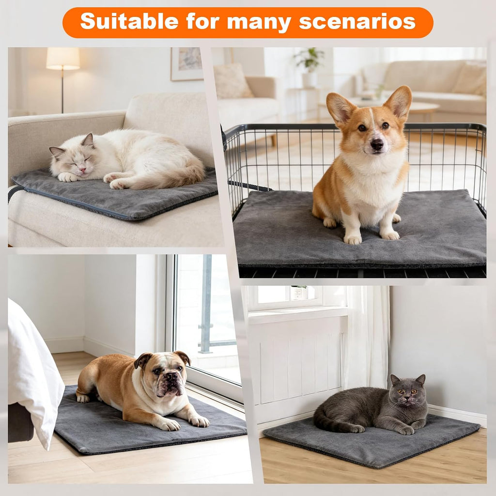 Cat sleeping on comfortable Mecheer thermal bed