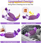 Comparison of HGB tough dog toy size and shape