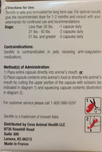 Ceva Senilife capsule packaging for senior dog cognitive support