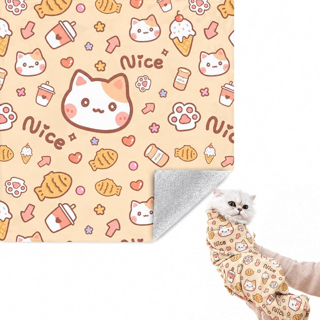 27.6" Cat Grooming Wrap Cat Wrap for Cutting Nails L(Within 15lbs) - Image 10
