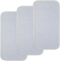 BlueSnail quilted waterproof changing pad liner front view in blue