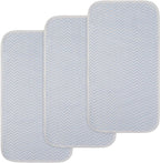 BlueSnail quilted waterproof changing pad liner front view in blue