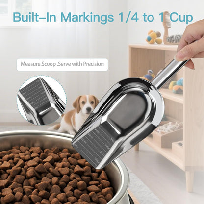 Comparison of Aloxina stainless steel scoop design