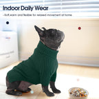 IECOii stretchable large dog holiday sweatshirt flat lay presentation