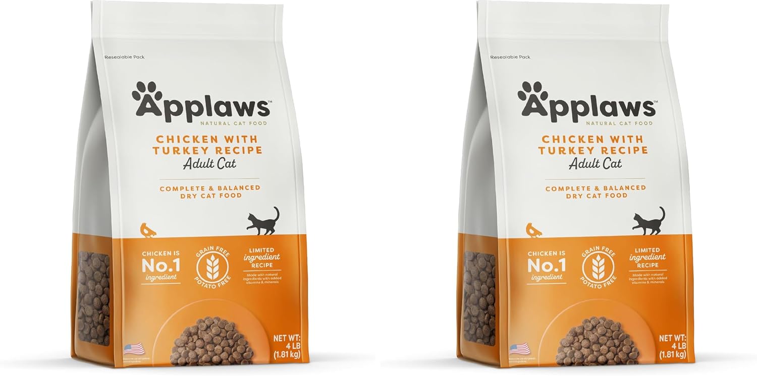Applaws Chicken Grain Free Dry Cat Food, 4 lb Bag, High Protein (40%), Limited Ingredient, Complete & Balanced, Added Vitamins & Minerals, Supports Digestion, No Artificial Additives - Image 9