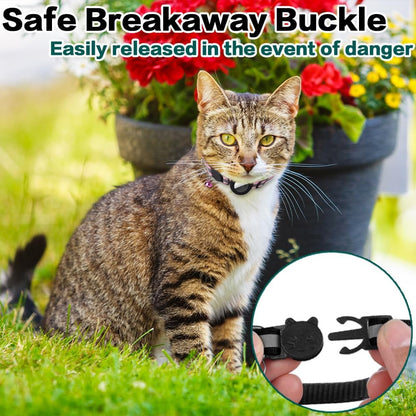 Sturdy quick release safety buckle on the Dgerp breakaway cat collar showcasing the automatic snap mechanism.