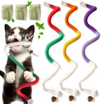Natural cotton material cat toy for healthy teeth