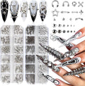 Sutozmiwe Poduojieyi goth nail charms front view box packaging