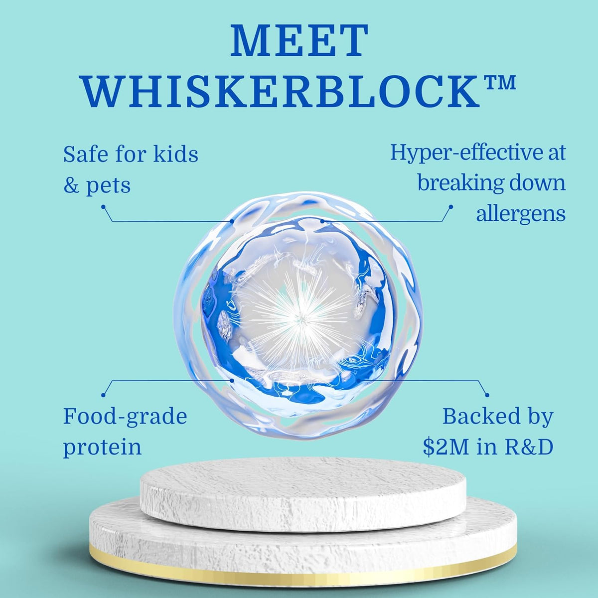 Close up of the non toxic pet safe certification seal on Pacagen packaging.