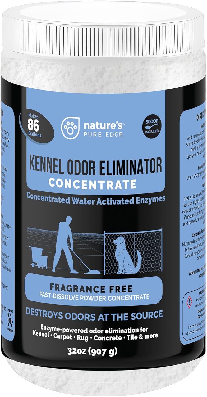 Nature's Pure Edge Enzyme Powder Concentrate Makes 86 Gallons - Professional Use for Kennel and Pet Odor Elimination - Removes Urine Poop from Carpets Floors - Sunny Citrus - Image 9