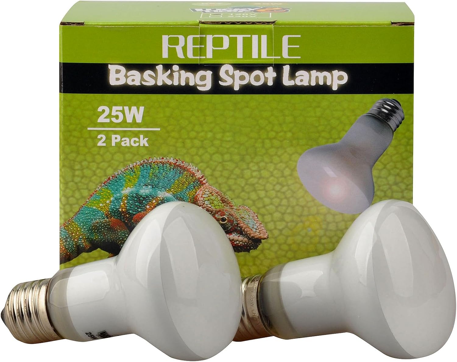 LUCKY HERP reptile basking spot lamp front view packaging box
