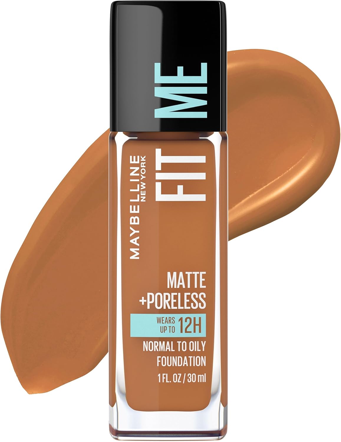 Maybelline Fit Me Matte + Poreless Liquid Oil-Free Foundation Makeup, Classic Tan, 1 Count (Packaging May Vary) - Image 9