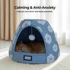 Interior view of BALANCE ultra-soft plush cat tent