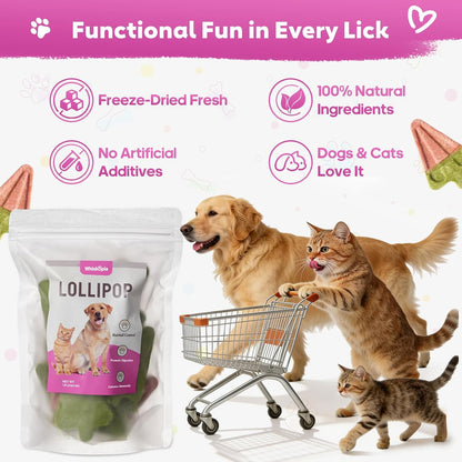 Cat enjoying crunchy Whiskopia chicken watermelon treat