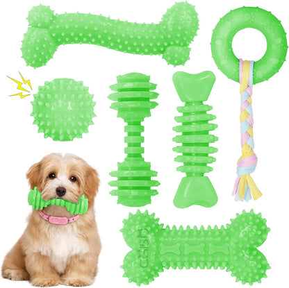 Puppy Toys, 6 Pack Dog Chew Toys for Puppy, Cute Pink Small Dog Toys, Puppy Teething Toys for Puppies, Soft Durable Interactive Chew Toy for Small Dogs - Image 11