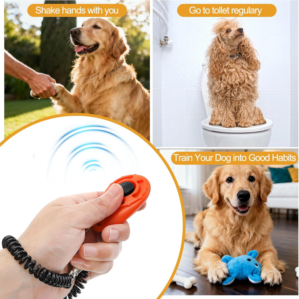 Lawei multi color pet training clickers pack for obedience training
