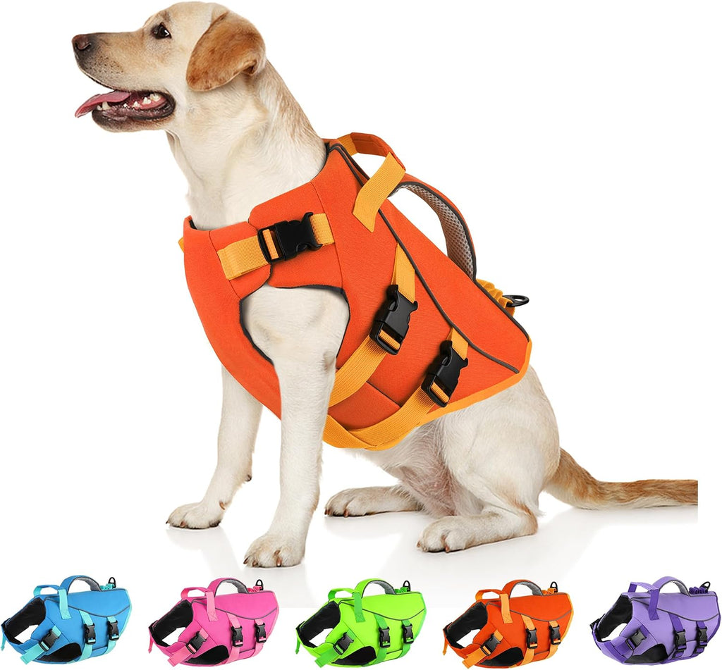 Dogcheer Dog Life Jacket with Double Rescue Handle, Reflective Dog Life Vest for Swimming Boating, Adjustable Pet Swim Vest Dog Flotation Device DFD for Small Medium Large Dogs - Pink S - Image 10