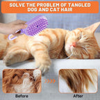 Self-cleaning mechanism of pet hair removal tool