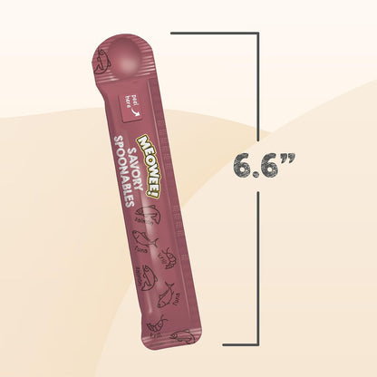 MEOWEE! Savory Spoonables Variety Pack, 12 Count Tube, Triple Flavor Squeezable Lickable Wet Treats for Cats with Built-in Spoon for Less Mess - Image 10