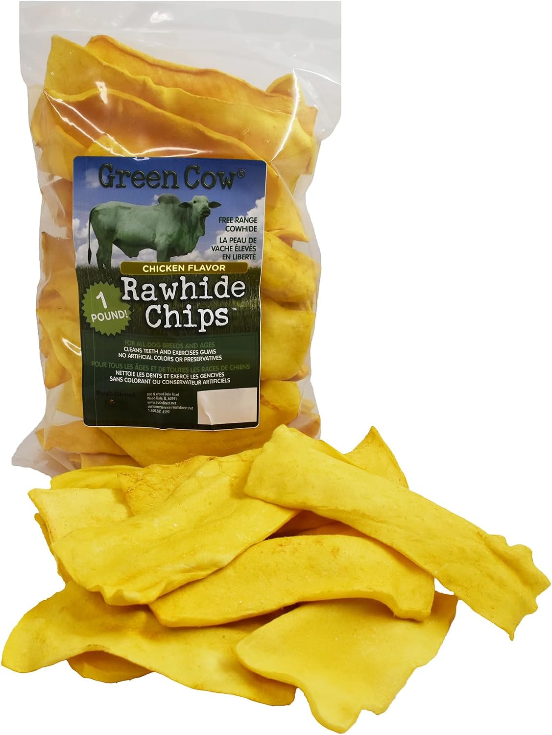 Premium imported USA dog chews package showcasing the 3-pound bulk size layout.