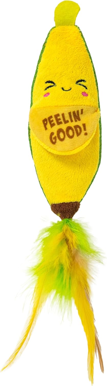 Catstages CrunchyPickleKickerCatToy - Plush Crinkle Toy with Catnip and Dental Mesh, 6.5" - Image 11