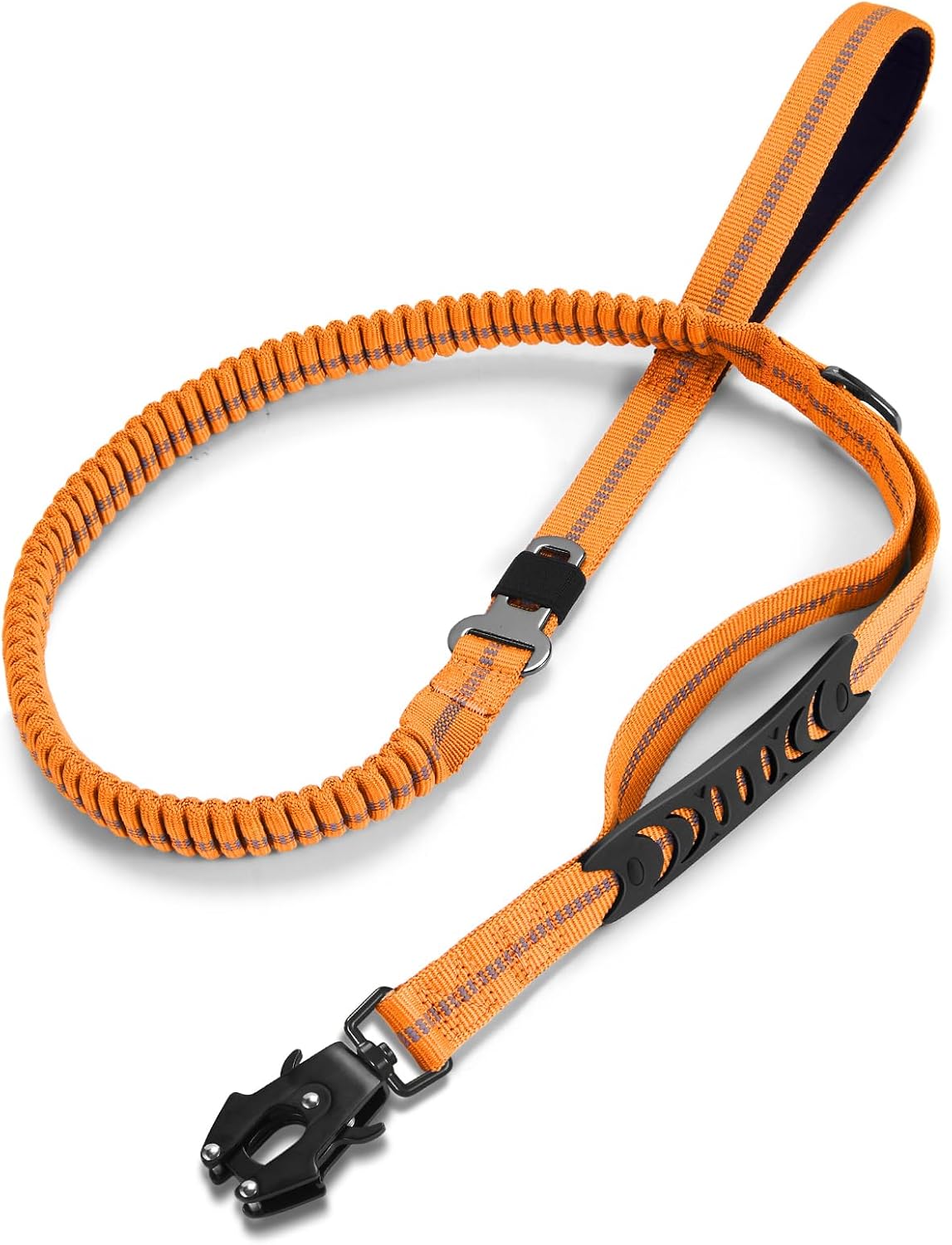 TINMARDA Heavy Duty Dog Leash with 2 Padded Handles & Advanced Easy Metal Clip, 4-6FT Shock Absorbing No Pull Dog Leashes for Medium Large Dogs that Pull (Army Green) - Image 11