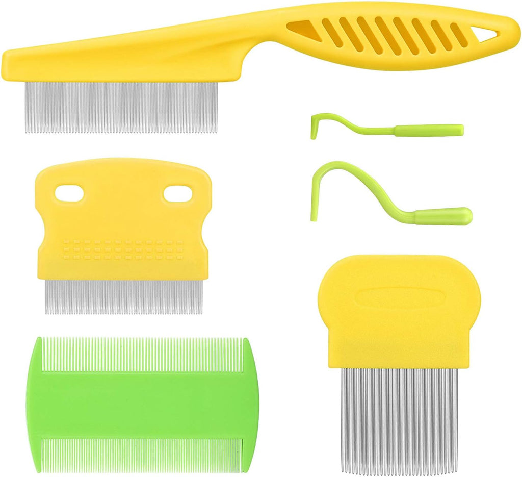 Cat & Dog Grooming Set - Fine Tooth Comb For Grooming And Removing Dandruff Flakes Remove Float Hair Tear Marks (pink) - Image 11